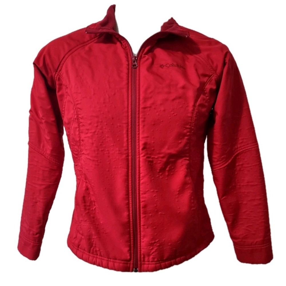Columbia Jacket  Fleece‎ Women's Size Large  Full Zip  Ladies 2 Zip Pockets Logo